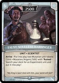 Faust, Soulless Harbinger - Revelations - Argent Saga TCG card