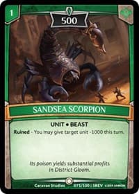 Sandsea Scorpion - Revelations - Argent Saga TCG card