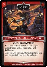 Blazewalker Lieutenant, Rei - Revelations - Argent Saga TCG card