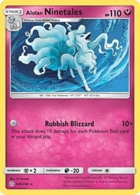 Alolan Ninetales - SM - Cosmic Eclipse - Pokemon card