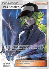 N's Resolve (Full Art) - SM - Cosmic Eclipse - Pokemon card