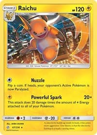 Raichu - SM - Cosmic Eclipse - Pokemon card