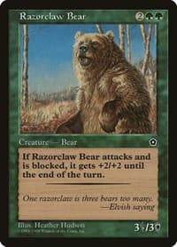 Razorclaw Bear - Portal Second Age - Magic: The Gathering card