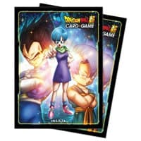 Standard Deck Protectors for Dragon Ball Super CCG - Bulma, Vegeta and Trunks (65-Pack) - Ultra Pro Card Sleeves - Card Sleeves card