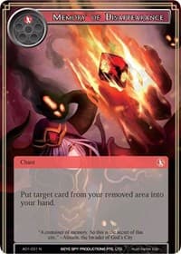 Memory of Disappearance - Alice Origin - Force of Will card
