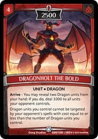 Dragonholt the Bold - Revelations - Argent Saga TCG card