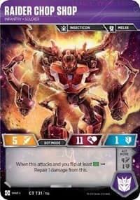 Raider Chop Shop - Infantry Soldier - War for Cybertron: Siege II - Transformers TCG card