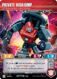 Private Highjump - Off-Road Patrol Infiltration - War for Cybertron: Siege II - Transformers TCG card
