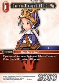 Onion Knight (III) - 10-010C (Luneth) - Opus X - Final Fantasy TCG card