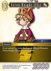 Onion Knight (III) - 10-077C (Ingus) - Opus X - Final Fantasy TCG card