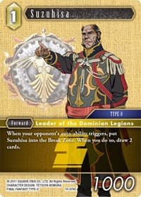 Suzuhisa - Opus X - Final Fantasy TCG card