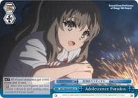 Adolescence Paradox - Rascal Does Not Dream of Bunny Girl Senpai - Weiss Schwarz card