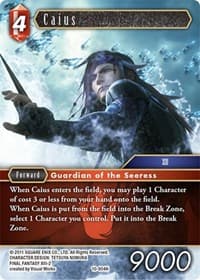 Caius - Opus X - Final Fantasy TCG card