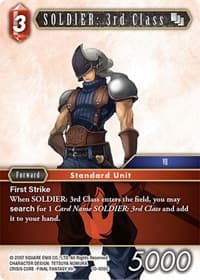 SOLDIER: 3rd Class - Opus X - Final Fantasy TCG card