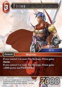 Firion - Opus X - Final Fantasy TCG card