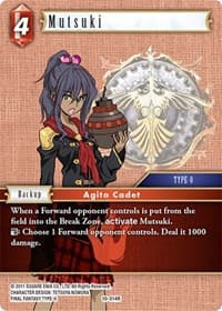 Mutsuki - Opus X - Final Fantasy TCG card