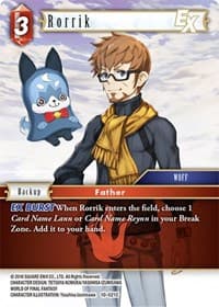 Rorrik EX - Opus X - Final Fantasy TCG card