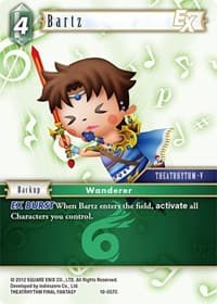Bartz EX - Opus X - Final Fantasy TCG card