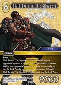Black Tortoise l'Cie Gilgamesh - Opus X - Final Fantasy TCG card