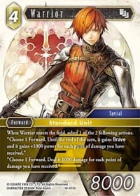 Warrior - Opus X - Final Fantasy TCG card