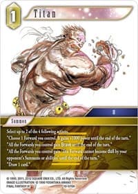 Titan - Opus X - Final Fantasy TCG card