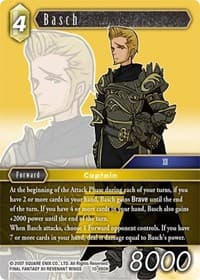 Basch - Opus X - Final Fantasy TCG card