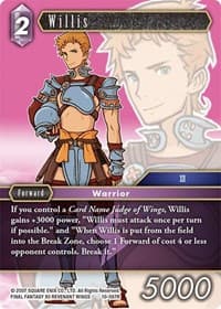 Willis - Opus X - Final Fantasy TCG card