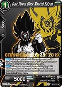 Dark Power Black Masked Saiyan (OTAKON 2019) - Promotion Cards - Dragon Ball Super: Masters card