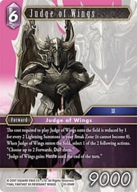 Judge of Wings - Opus X - Final Fantasy TCG card