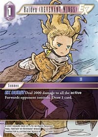 Raiden (REVENANT WINGS) EX - Opus X - Final Fantasy TCG card