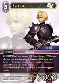 Ramza EX - Opus X - Final Fantasy TCG card