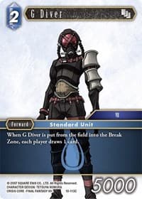 G Diver - Opus X - Final Fantasy TCG card