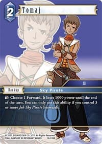 Tomaj - Opus X - Final Fantasy TCG card