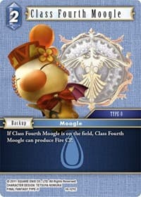 Class Fourth Moogle - Opus X - Final Fantasy TCG card
