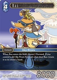 Raz - Opus X - Final Fantasy TCG card
