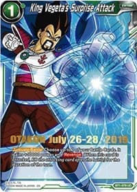 King Vegeta's Surprise Attack (OTAKON 2019) - Promotion Cards - Dragon Ball Super: Masters card
