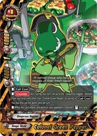 Colonel Green Pepper - Soaring Superior Deity Dragon - Future Card BuddyFight card