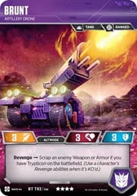 Brunt - Artillery Drone - War for Cybertron: Siege II - Transformers TCG card