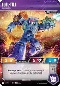 Full-Tilt - Base Recon - War for Cybertron: Siege II - Transformers TCG card