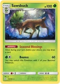 Sawsbuck - 16/236 (Prerelease Kit Exclusive) - Deck Exclusives - Pokemon card