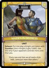 Maiden in Distress - Revelations - Argent Saga TCG card