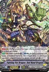 Fighting Fist Dragon, God Hand Dragon - V-BT07: Infinideity Cradle - Cardfight Vanguard card