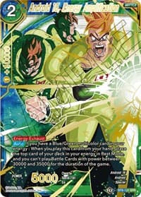Android 16, Energy Amplification (SPR) - Malicious Machinations - Dragon Ball Super: Masters card