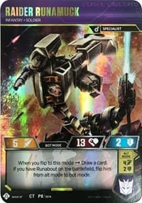 Raider Runamuck - Infantry Soldier (In-Store Play Gold Promo) - Transformers Promos - Transformers TCG card