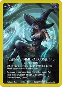 Hoenna, Immoral Conjurer (Gold Metal Prize Card) - Argent Saga Promos - Argent Saga TCG card