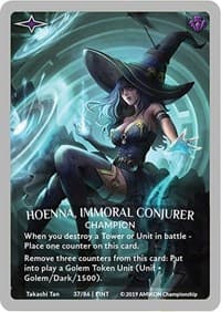 Hoenna, Immoral Conjurer (Silver Metal Prize Card) - Argent Saga Promos - Argent Saga TCG card