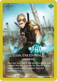 Eitan, Exiled Prince (Gold Metal Prize Card) - Argent Saga Promos - Argent Saga TCG card