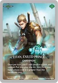 Eitan, Exiled Prince (Silver Metal Prize Card) - Argent Saga Promos - Argent Saga TCG card