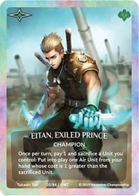 Eitan, Exiled Prince (Rainbow Metal Prize Card) - Argent Saga Promos - Argent Saga TCG card