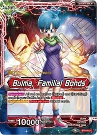 Bulma // Bulma, Familial Bonds - Malicious Machinations Pre-Release Cards - Dragon Ball Super: Masters card